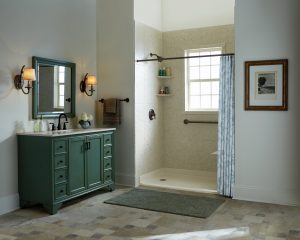 No Threshold Shower Bathroom Remodel